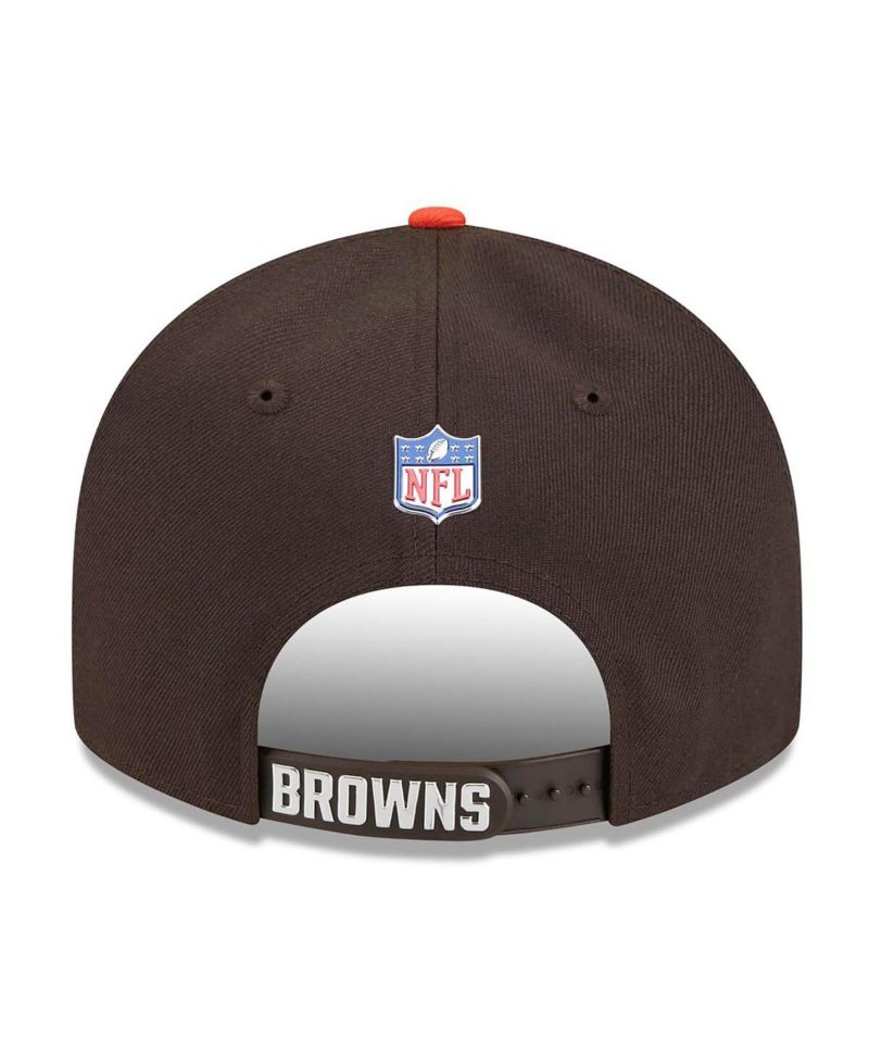 Men's Brown/Orange Cleveland Browns 2026 NFL Draft On Stage Pre-Curved 9FIFTY Snapback Hat
