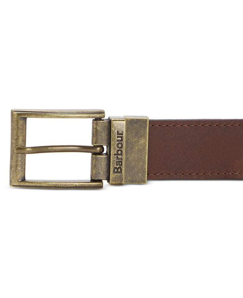 35MM Men's Reversible Tartan to Leather Belt