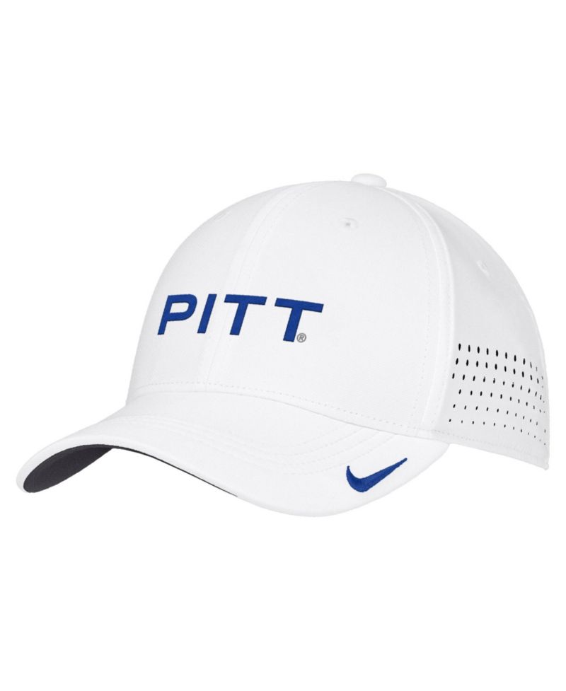 Men's White Pitt Panthers 2026 On-Field AeroBill SwooshFlex Dri-FIT Hat