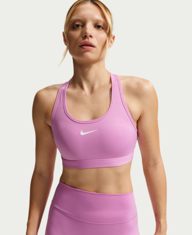 Plus Size Active Medium-Support Padded Logo Sports Bra
