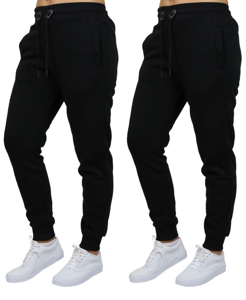 Women's Loose Fit Fleece Lined Jogger Sweatpants-2 Pack