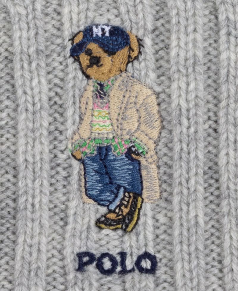Men's Cable Litchfield Bear Beanie