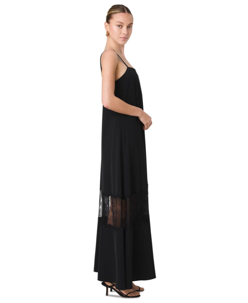Women's Quinn Crepe Lace Sleeveless Maxi Dress