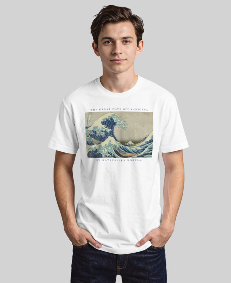 Men's Great Wave Short-Sleeve Crew T-Shirt