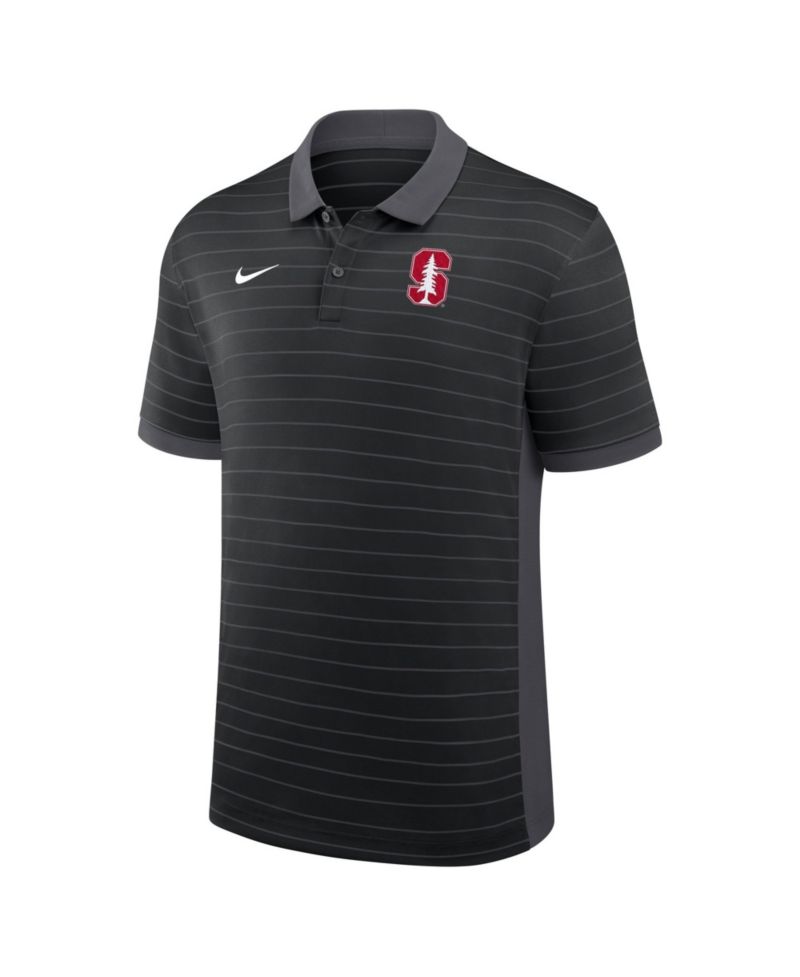 Men's Black Stanford Cardinal 2026 Early Season Coaches Sideline Victory Stripe Dri-FIT Polo