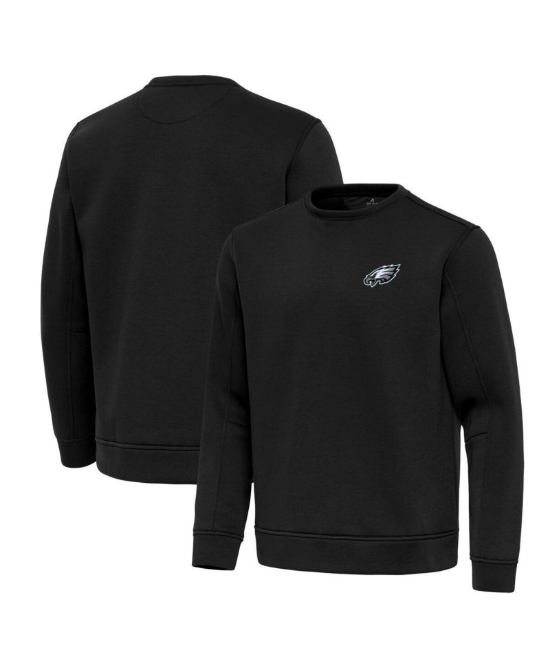 Men's Black Philadelphia Eagles Relevant Lightweight Pullover Sweatshirt
