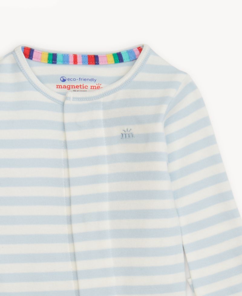 Baby Boys' and Girls' Long-Sleeve Striped Coverall