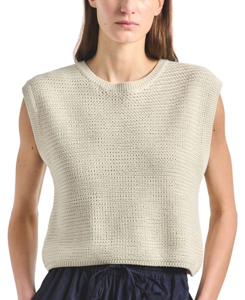 Women's Vivienne Mesh Knit Sleeveless Sweater
