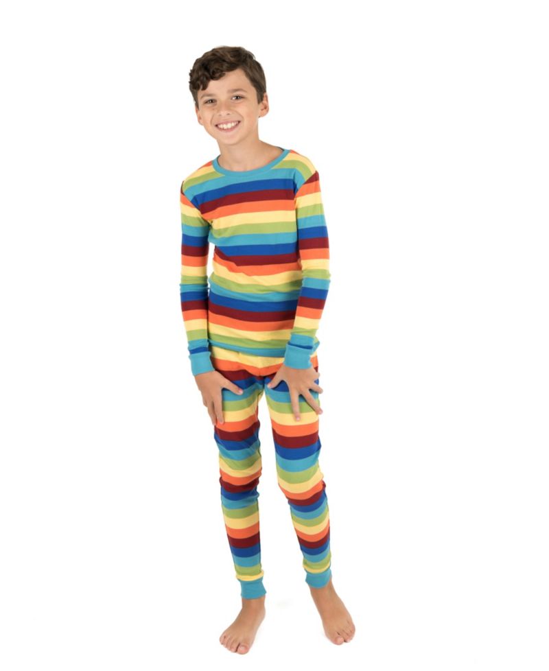 Toddler Boys' and Girls' 2T-5T Family-Matching Striped Long-Sleeve Top and Pants, 2-Piece Set
