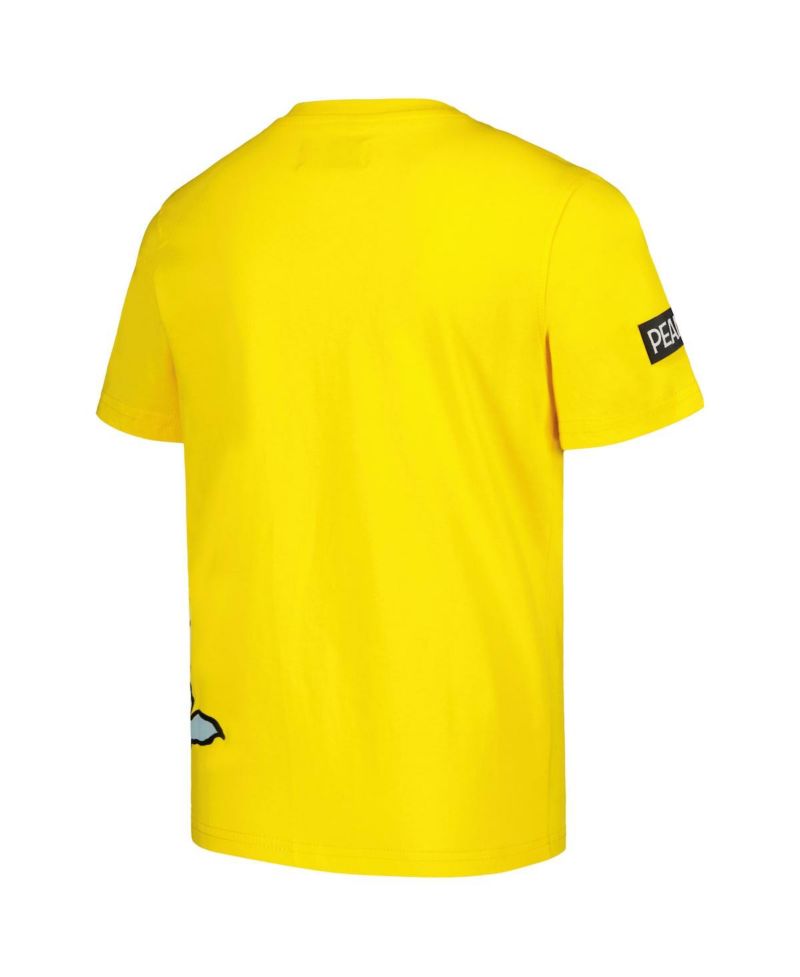 Big Boys and Girls Yellow Peanuts Snoopy Sleep T-Shirt