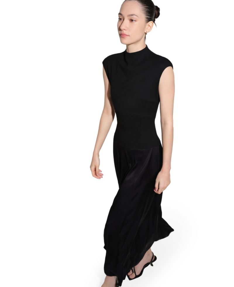Women's Haru High-Neck Drop-Waist Maxi Dress