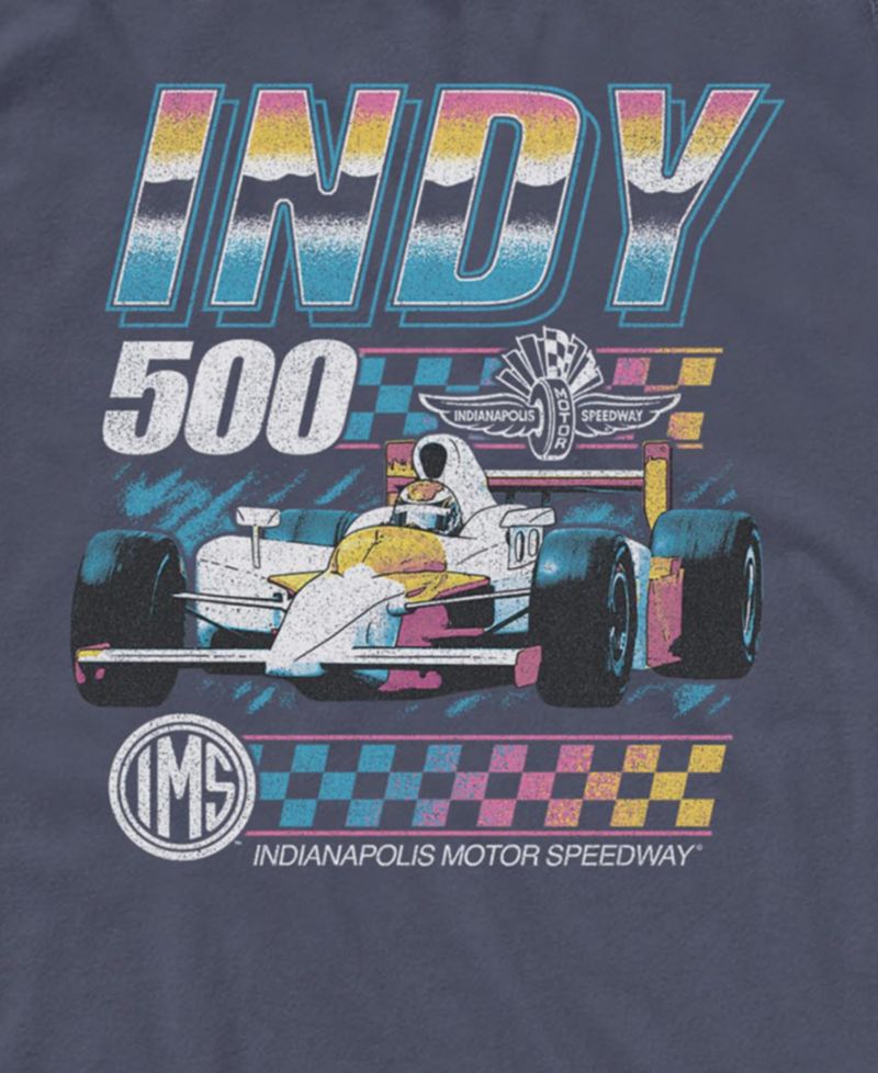 Men's Indy 500 Retro Race Car Graphic Tank Top