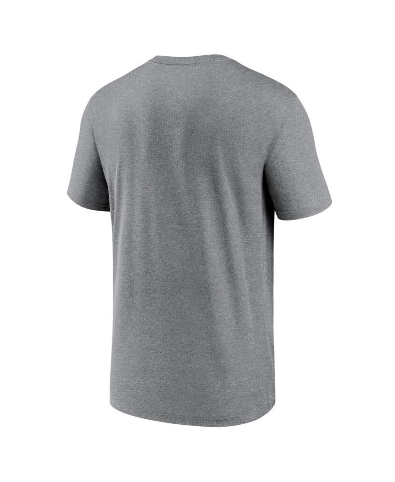 Men's Heather Charcoal Green Bay Packers Legend Logo Performance T-shirt