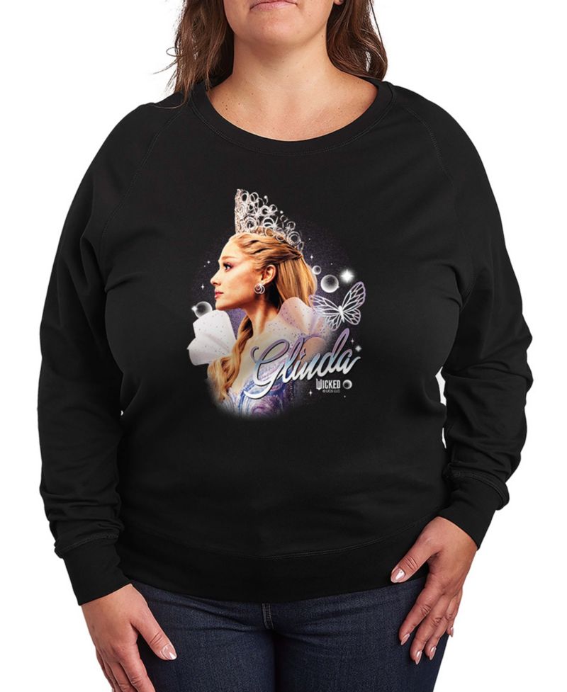 Plus Size French Terry Long-Sleeve Pullover