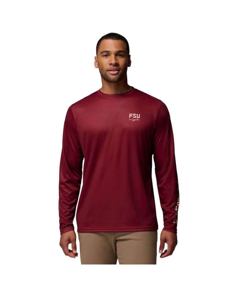 Men's Garnet Florida State Seminoles PHG Terminal Shot 3-Hit Long Sleeve T-Shirt