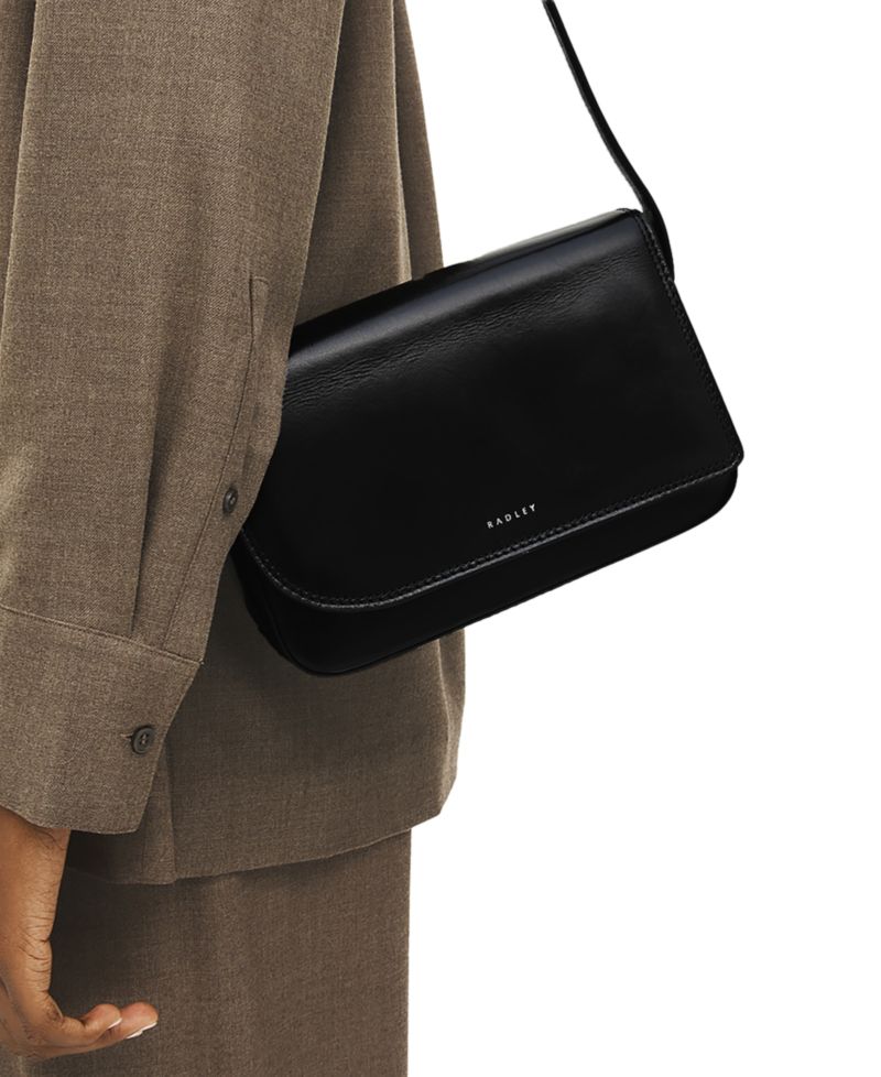 Pocket Street Small Leather Flapover Crossbody Bag