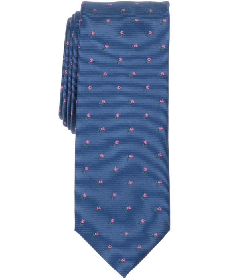Men's Rose Charm Printed Tie