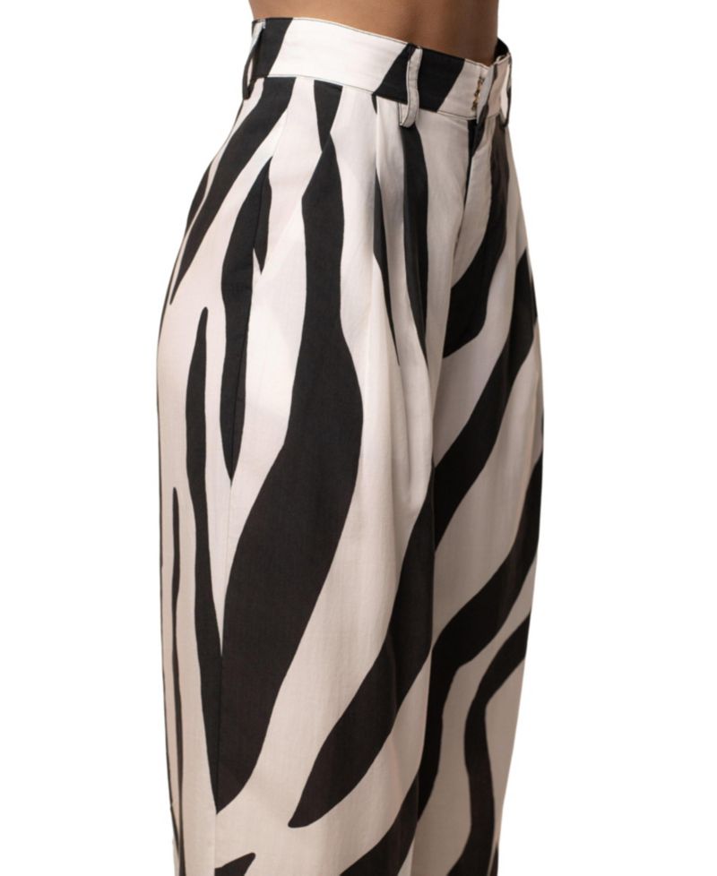 Women's Essential Flow High-Waisted Pleated Wide-Leg Trousers