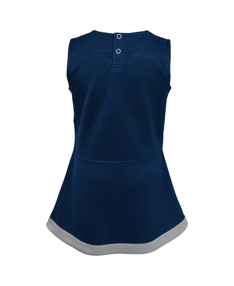 Girls Infant Navy Dallas Cowboys Cheer Captain Jumper Dress