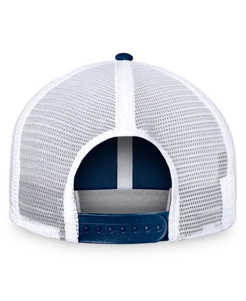 Men's Deep Sea Blue/White Seattle Kraken Free Kick Trucker Adjustable Hat