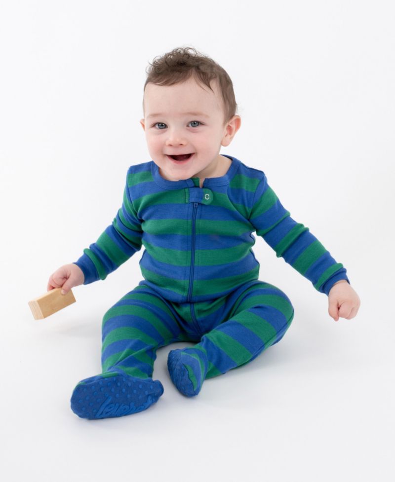 Baby Matching Family Footed Cotton Striped Pajamas