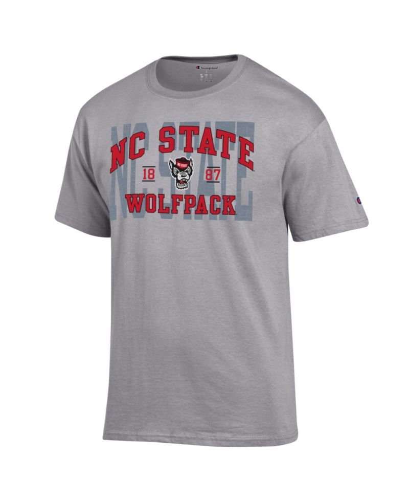 Men's Heather Gray NC State Wolfpack Varsity T-Shirt