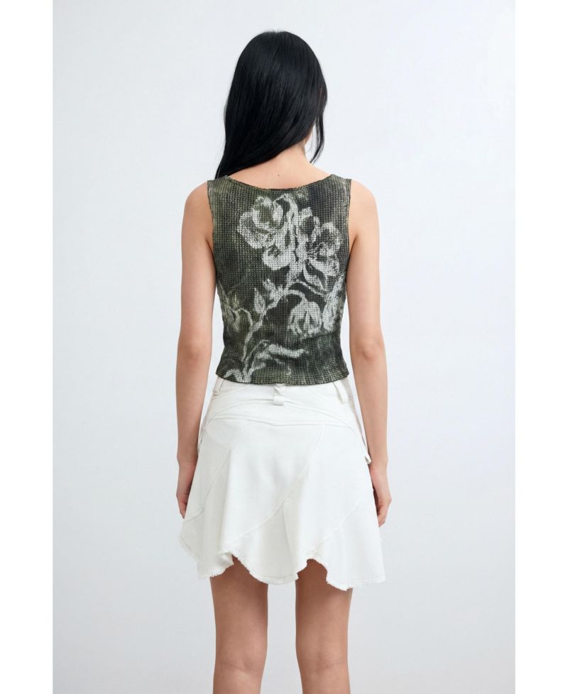 Women's Sleeveless printed t-shirt