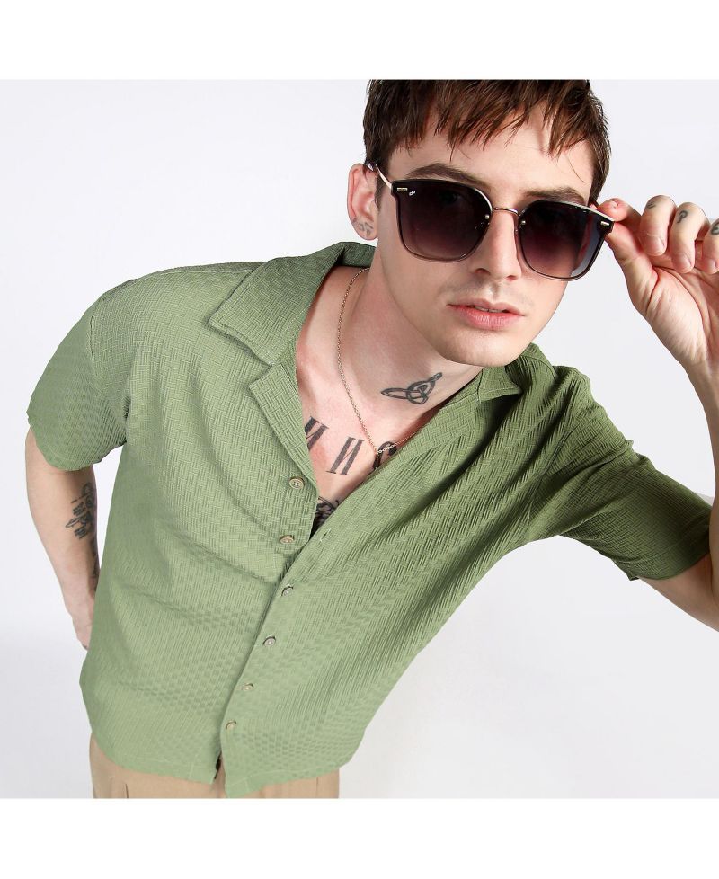 Men's Multitrack Knit Oversized Shirt