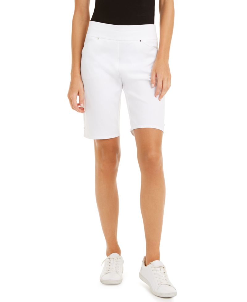 Women's Mid-Rise Pull-On Bermuda Shorts