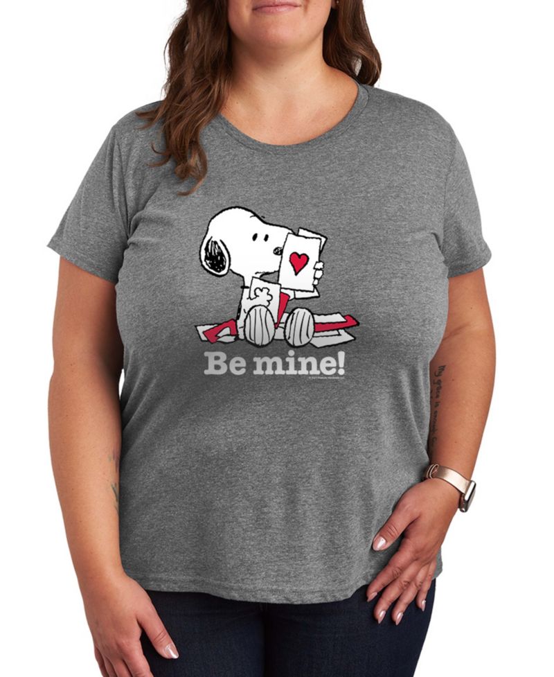 Women's Peanuts Snoopy Be Mine Valentine Short-Sleeve Graphic T-Shirt