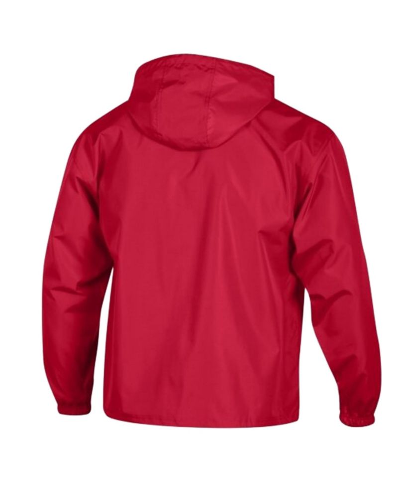 Men's Red Philadelphia Phillies Packable Windbreaker Half-Zip Jacket