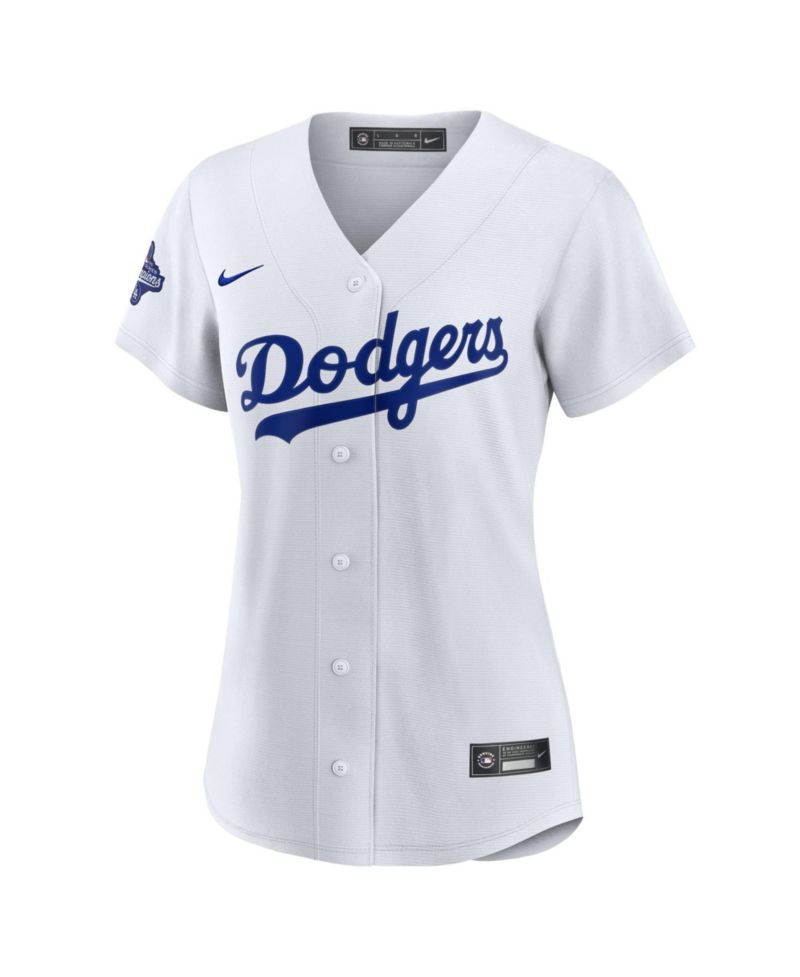 Women's Clayton Kershaw White Los Angeles Dodgers Home 2025 World Series Champions Replica Jersey