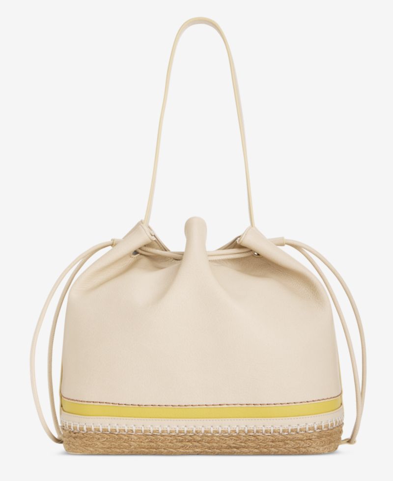 Large Bottom Detail Drawstring Bucket