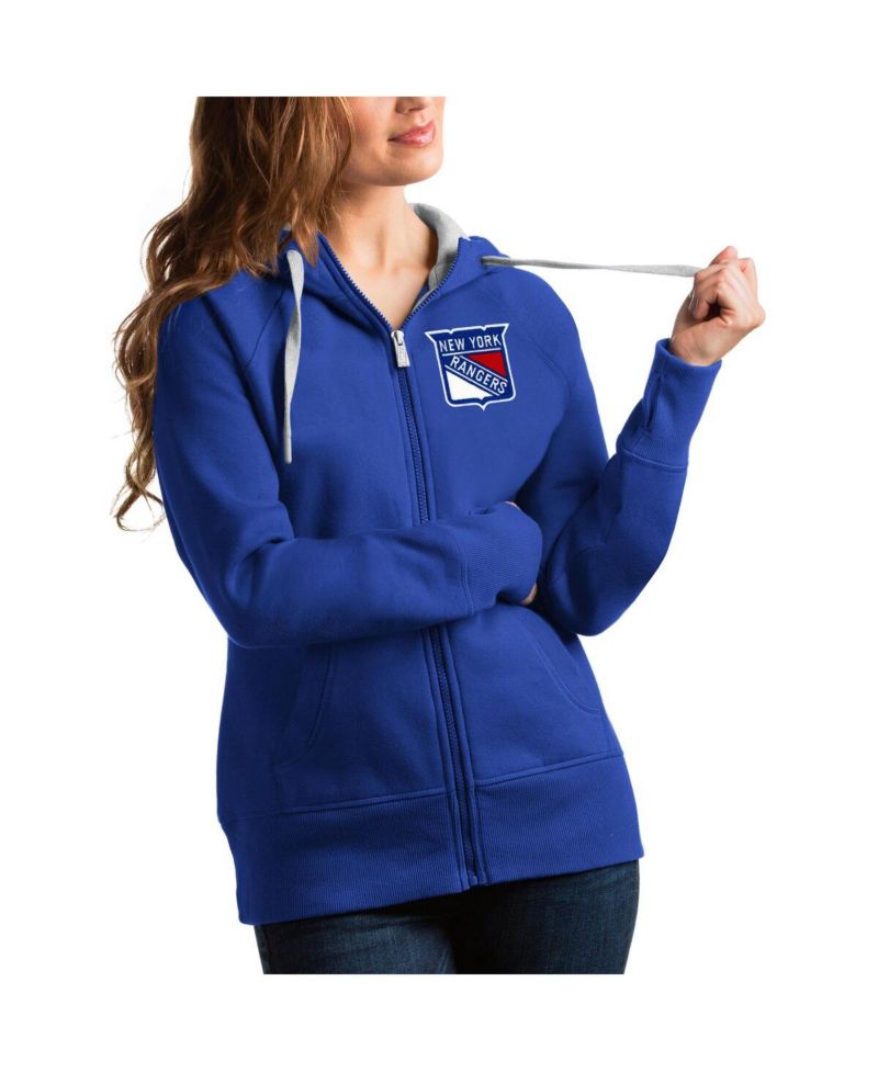 Women's Royal New York Rangers Victory Full-Zip Hoodie
