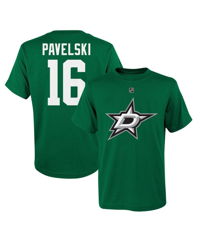 Big Boys and Girls Joe Pavelski Kelly Green Dallas Stars Player Name & Number T-Shirt