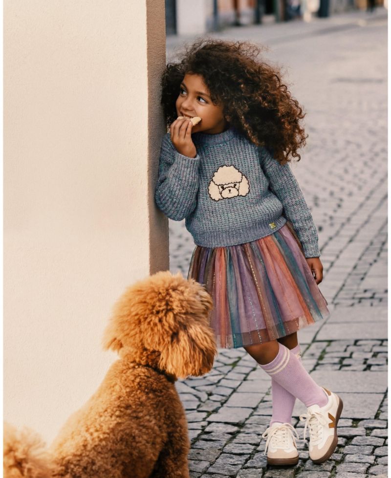 Little Girls (6-12) Poodle Sweater