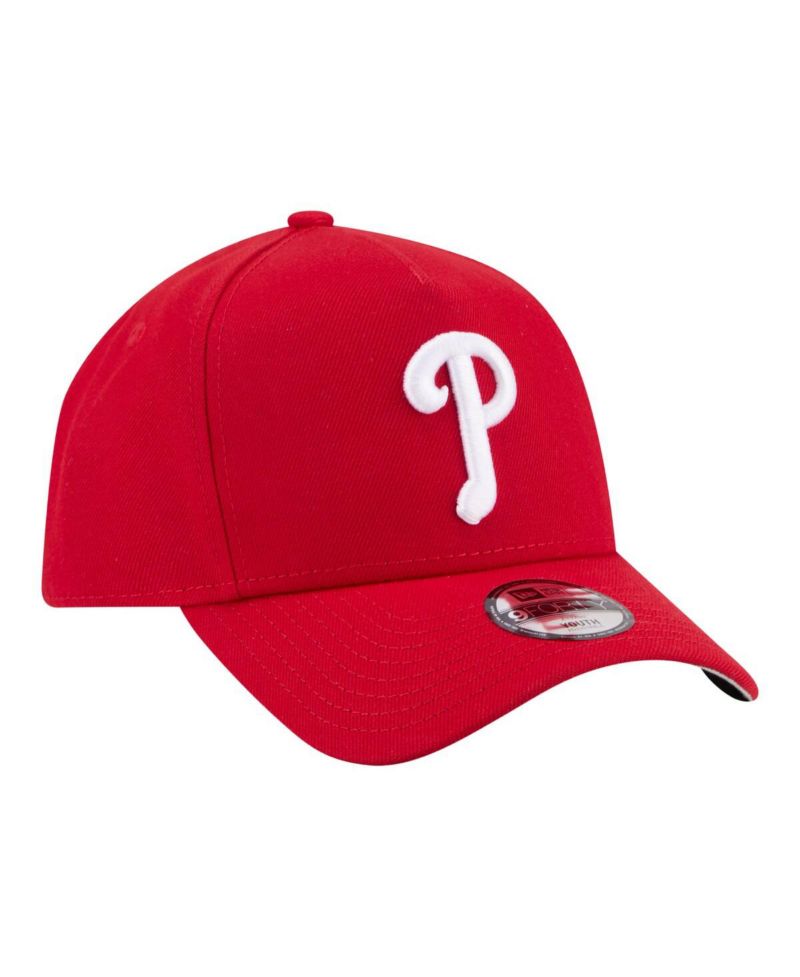 Big Boys and Girls Red Philadelphia Phillies 9FORTY A-Frame Adjustable Hat