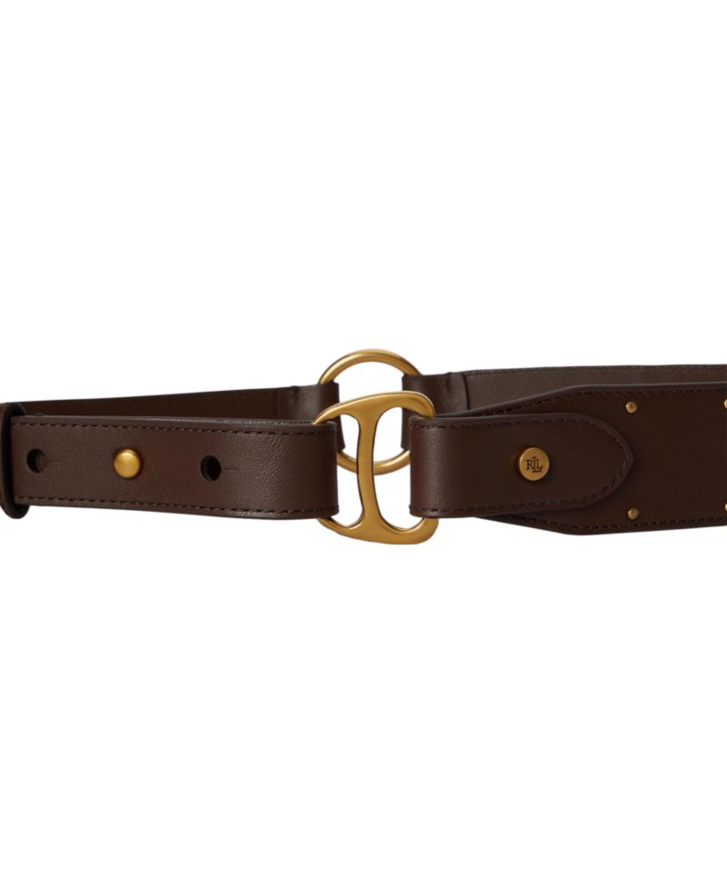 Studded D-Ring Wide Belt