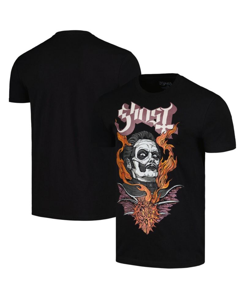 Men's Black Ghost Heart Hypnosis T-Shirt