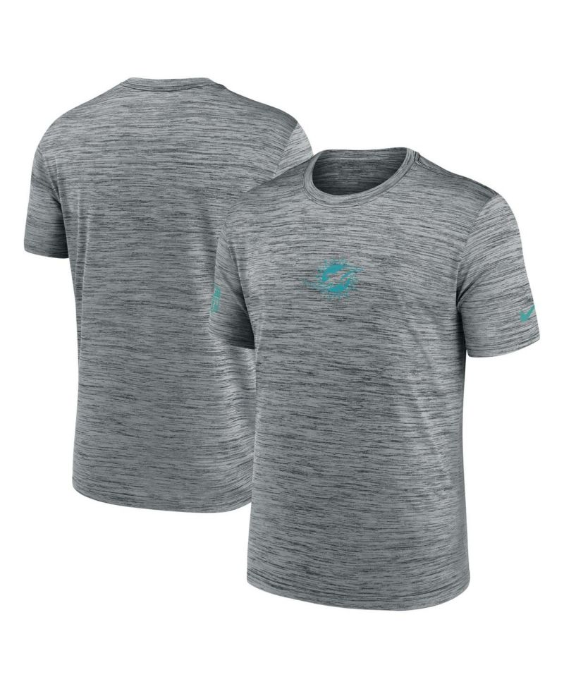 Men's Gray Miami Dolphins Sideline Velocity Performance T-Shirt