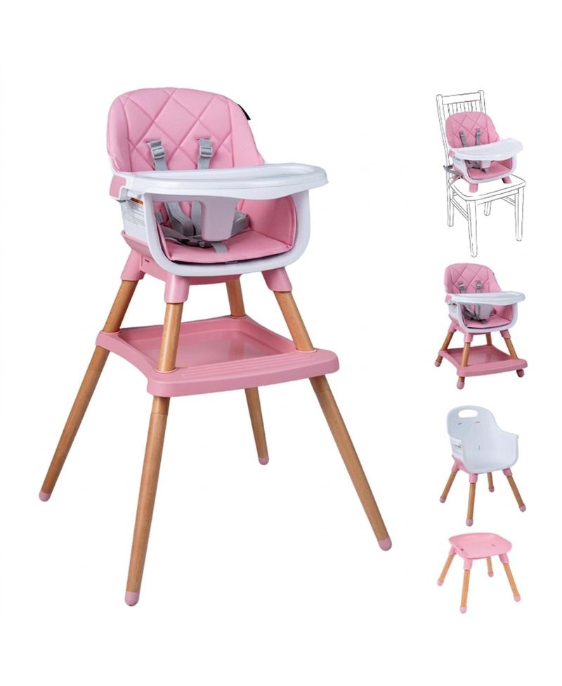 Convertible High Chair with Under-Seat Storage