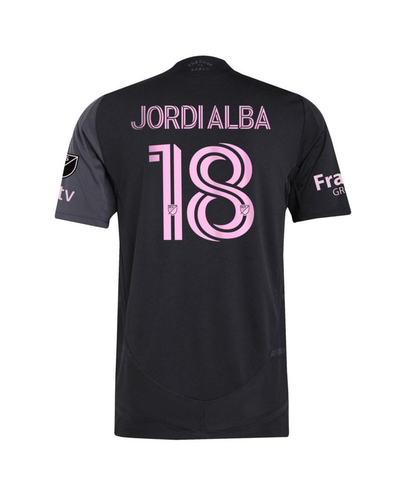 Men's Jordi Alba Ramos Black Inter Miami CF 2025 The Fortitude Kit Authentic Player Jersey