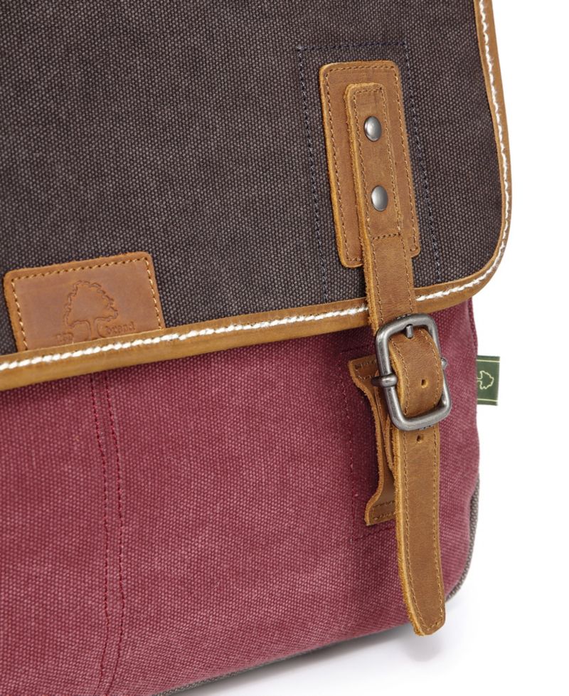 Mountain Wood Canvas Messenger Bag