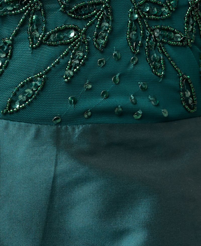 Women's Beaded Taffeta Ball Gown
