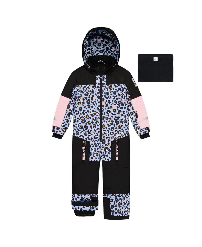 Little and Big Girl ( size 6 to 16 ) One Piece Teknik Leopard Print