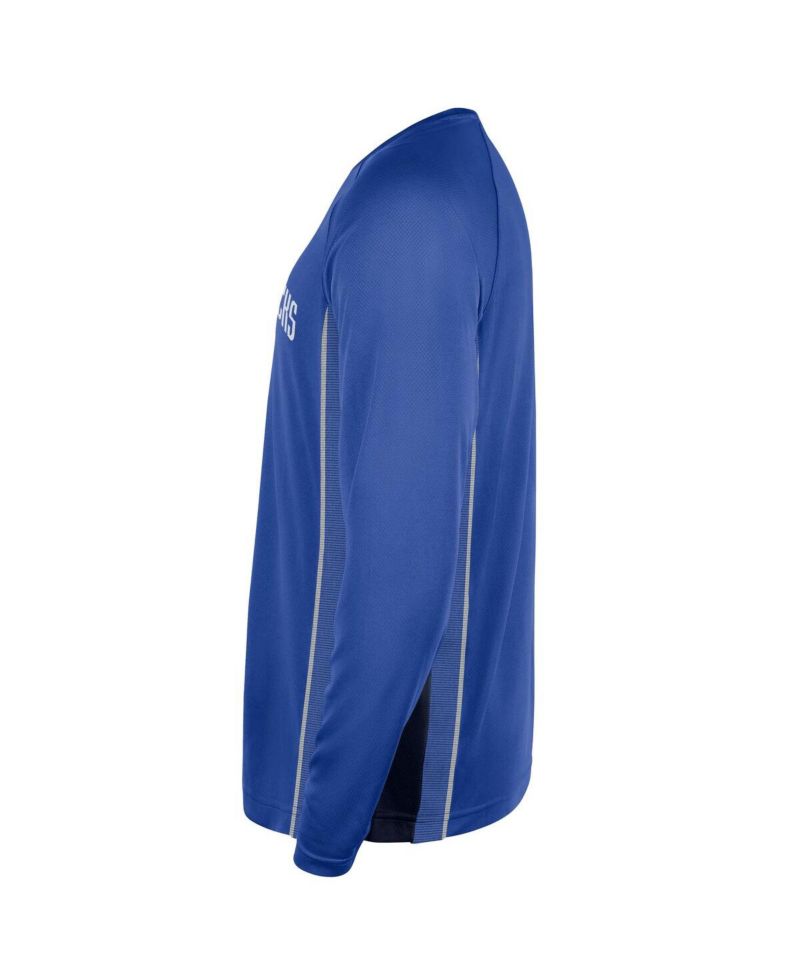 Men's Blue Dallas Mavericks 2025/26 Authentic Pre-Game Legend Dri-FIT Long Sleeve Shooting Shirt