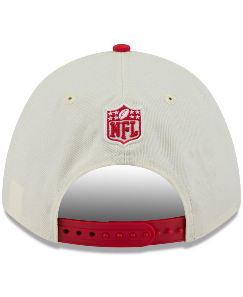 Men's Cream/Red Kansas City Chiefs 2025 NFL Draft 9FORTY A-Frame M-Crown Adjustable Hat