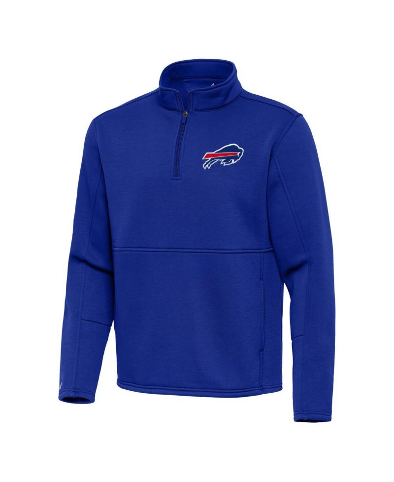 Men's Royal Buffalo Bills Twist Quarter-Zip Pullover Jacket