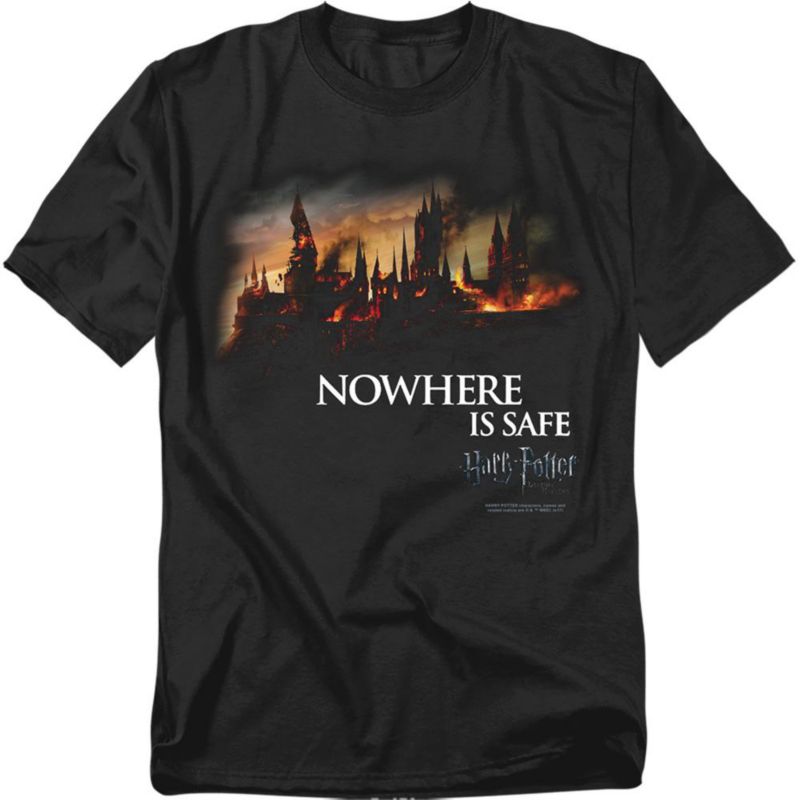 Big & Tall Burning Hogwarts T Shirt