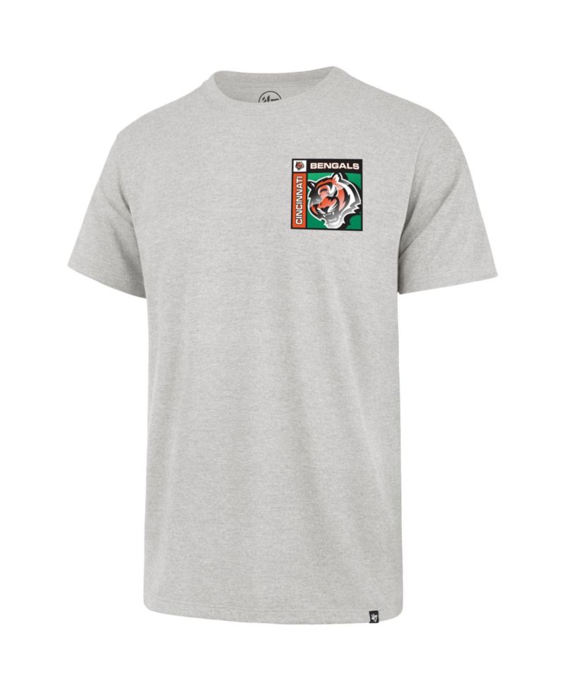 47 Brand Men's Gray Cincinnati Bengals Chrome Plate Franklin T-Shirt